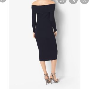 3/$45 Michael Kors Navy Off the Shoulder Dress